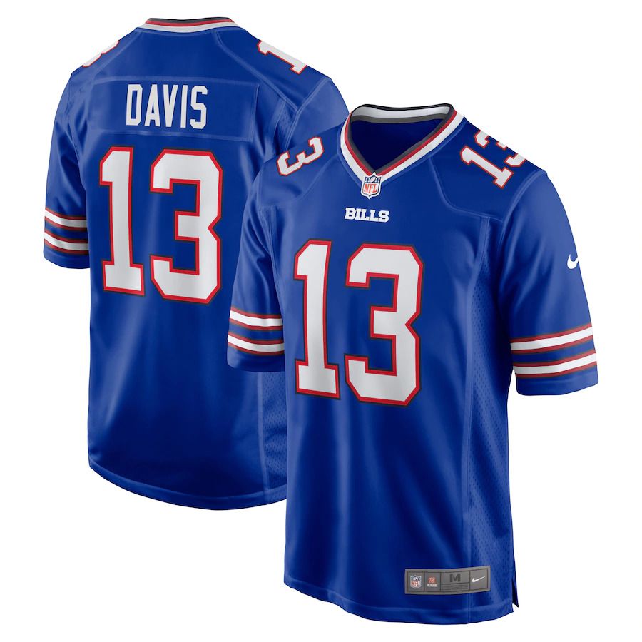 Men Buffalo Bills #13 Gabriel Davis Nike Royal Game NFL Jersey